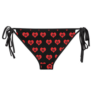 Love Fights Black Bikini Bottom