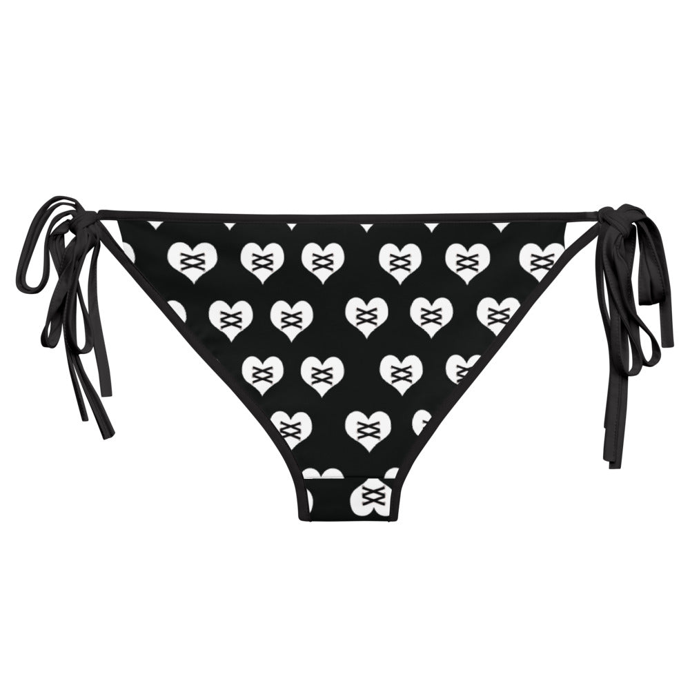 Love Fights Black Bikini Bottom