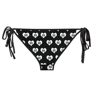 Love Fights Black Bikini Bottom