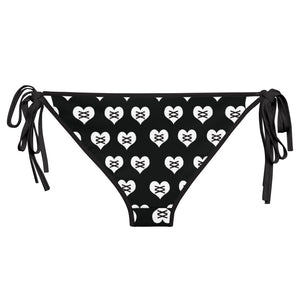 Love Fights Black Bikini Bottom