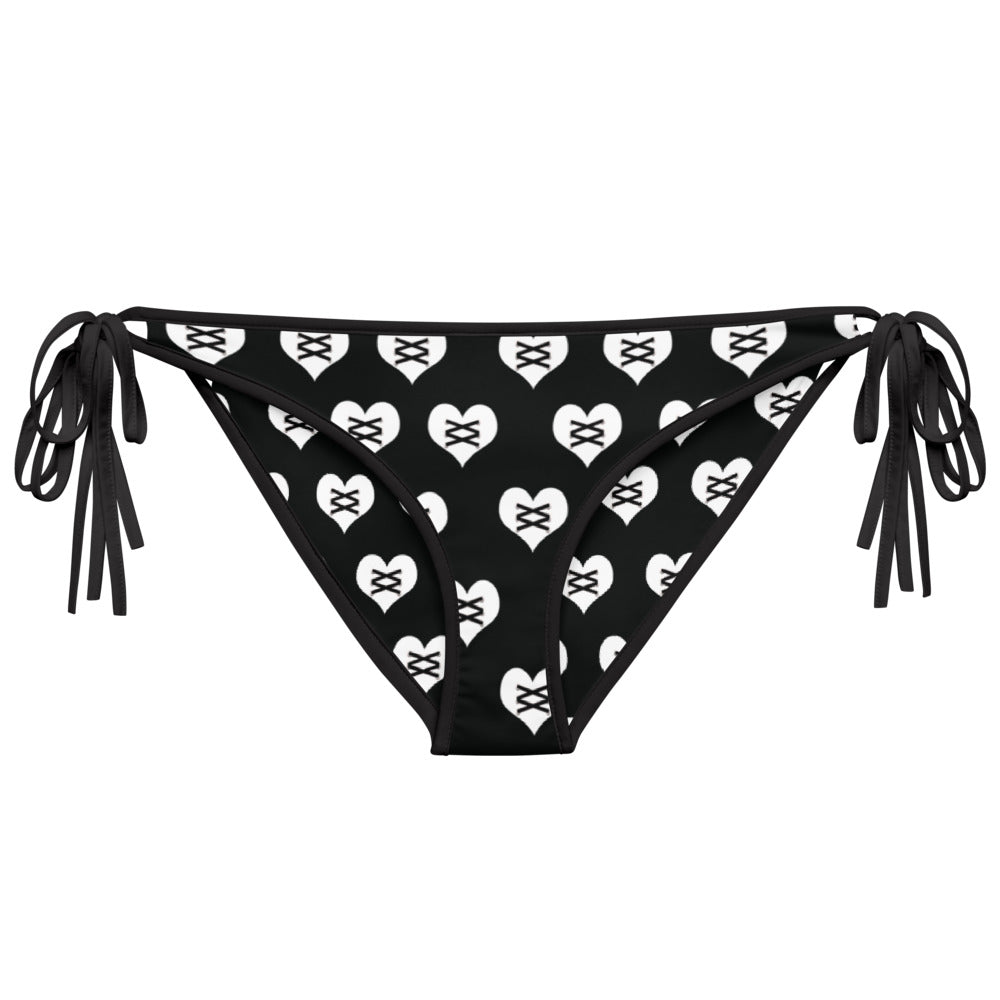 Love Fights Black Bikini Bottom