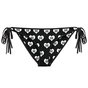 Love Fights Black Bikini Bottom