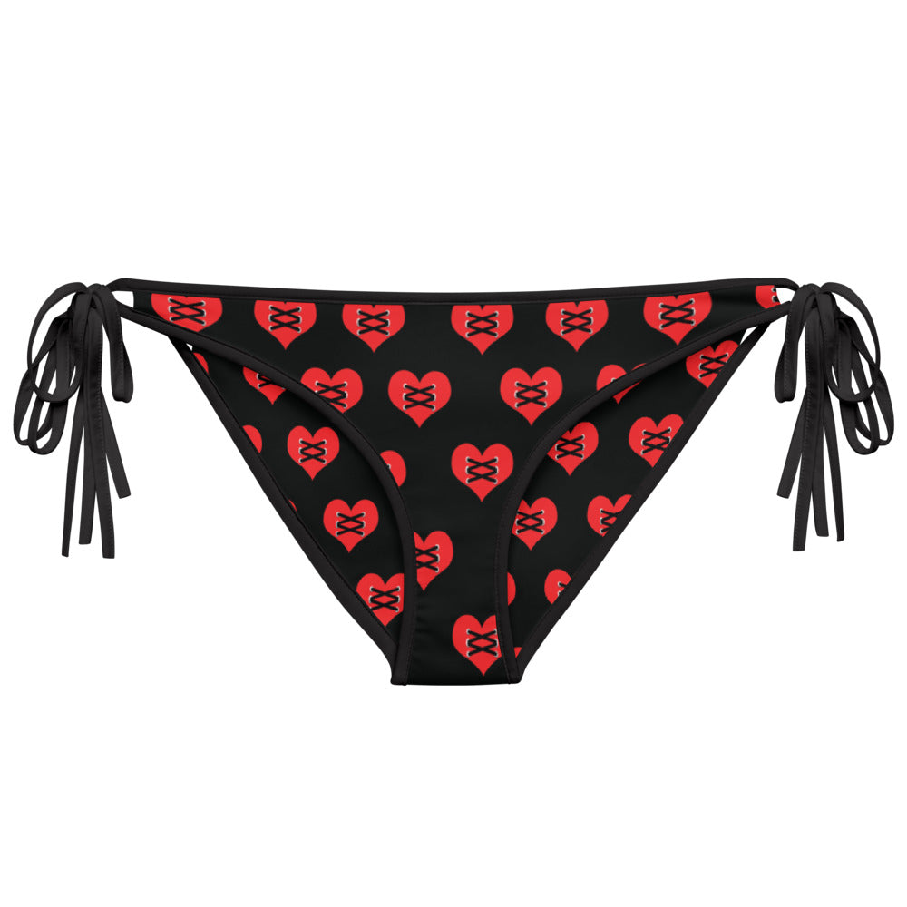 Love Fights Black Bikini Bottom