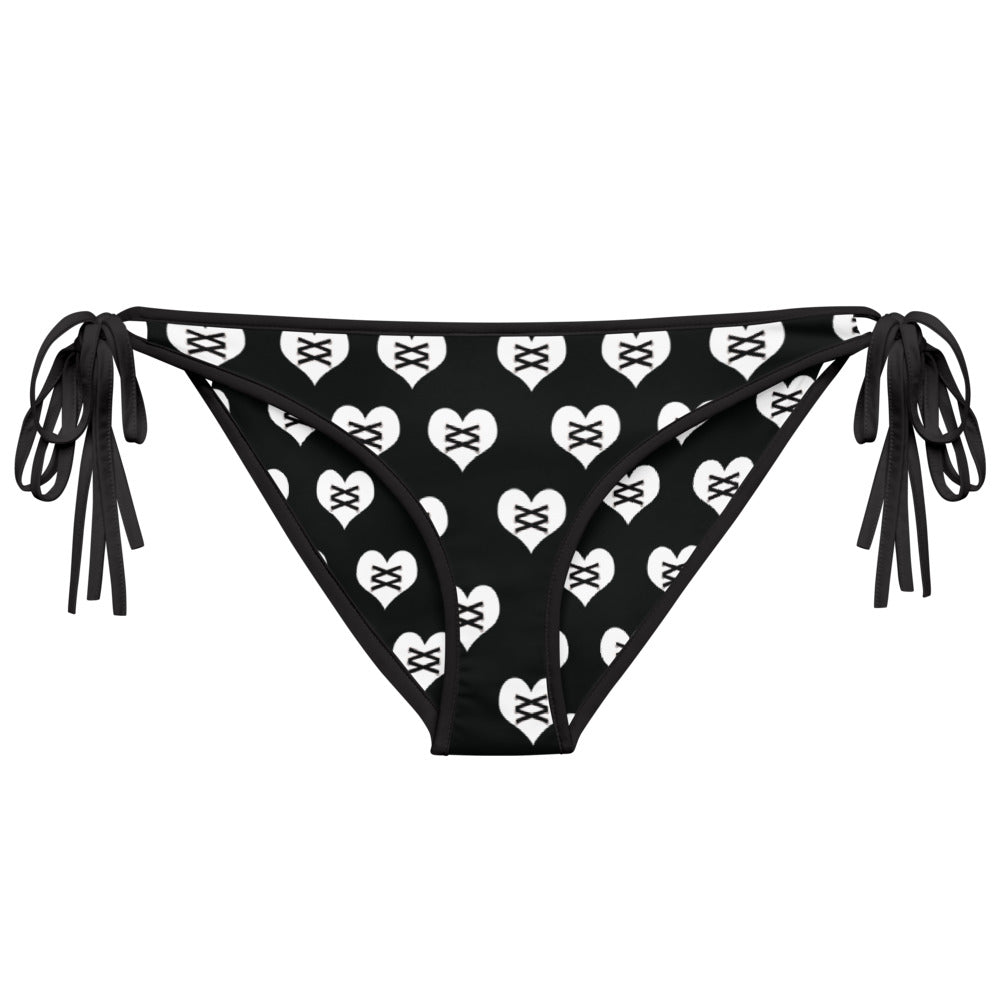 Love Fights Black Bikini Bottom
