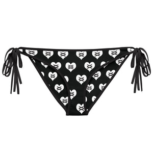 Love Fights Black Bikini Bottom