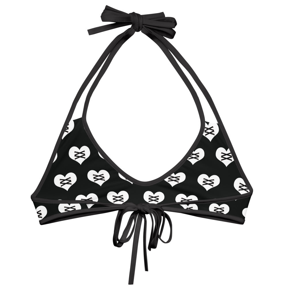 Love Fights Black Bikini Top