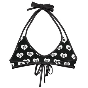 Love Fights Black Bikini Top