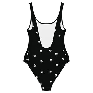 Love Fights BW One-Piece Swimsuit