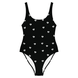 Love Fights BW One-Piece Swimsuit