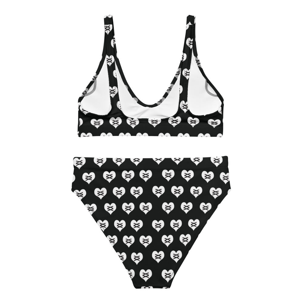 Love Fights BW Recycled High-Waisted Bikini