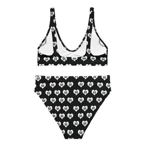 Love Fights BW Recycled High-Waisted Bikini