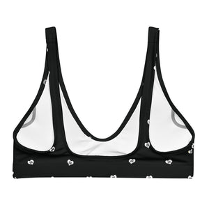 Love Fights BW Recyled Padded Bikini Top