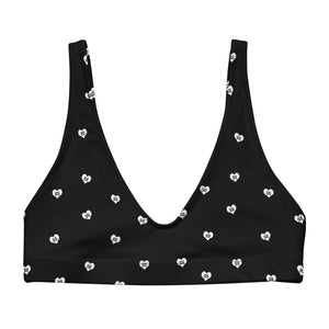 Love Fights BW Recyled Padded Bikini Top
