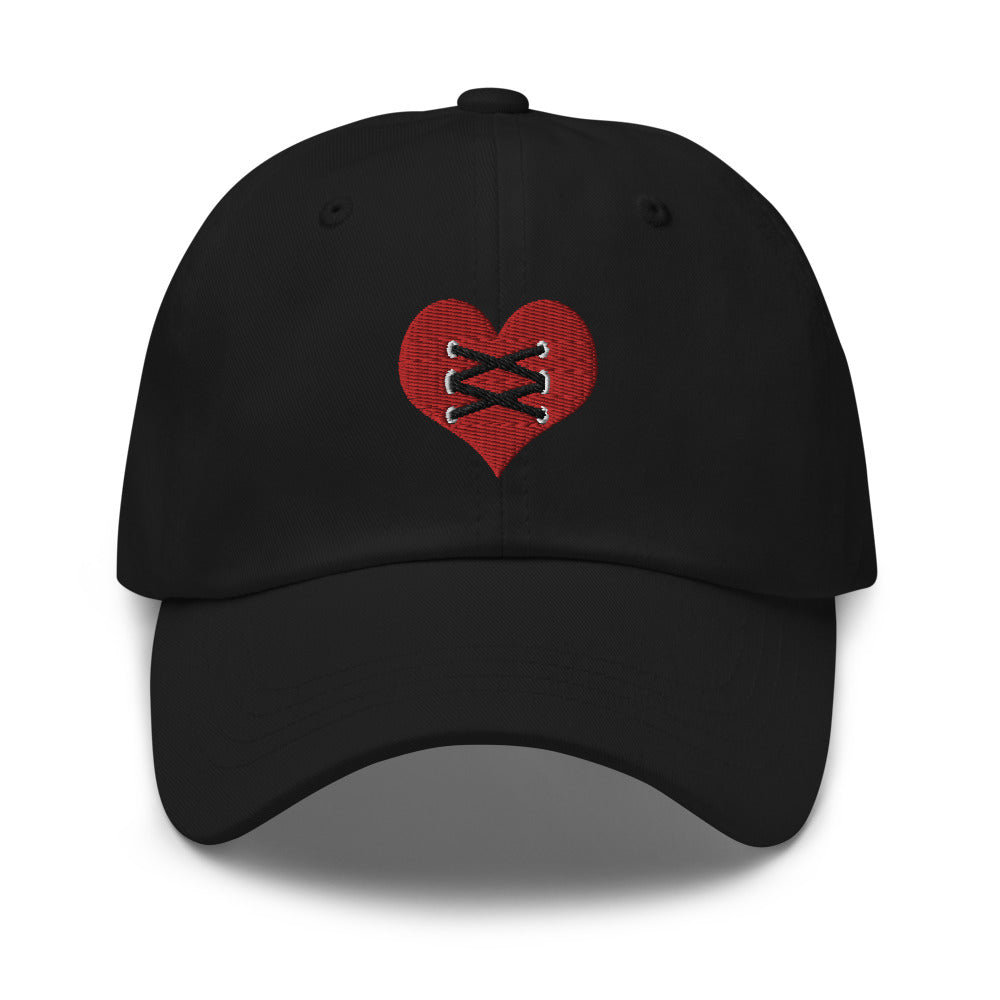 Love Fights Heart Dad Hat