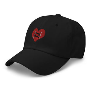 Love Fights Heart Dad Hat