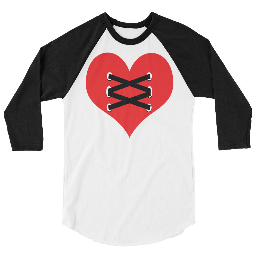 Love Fights 3/4 Sleeve Raglan Unisex Shirt