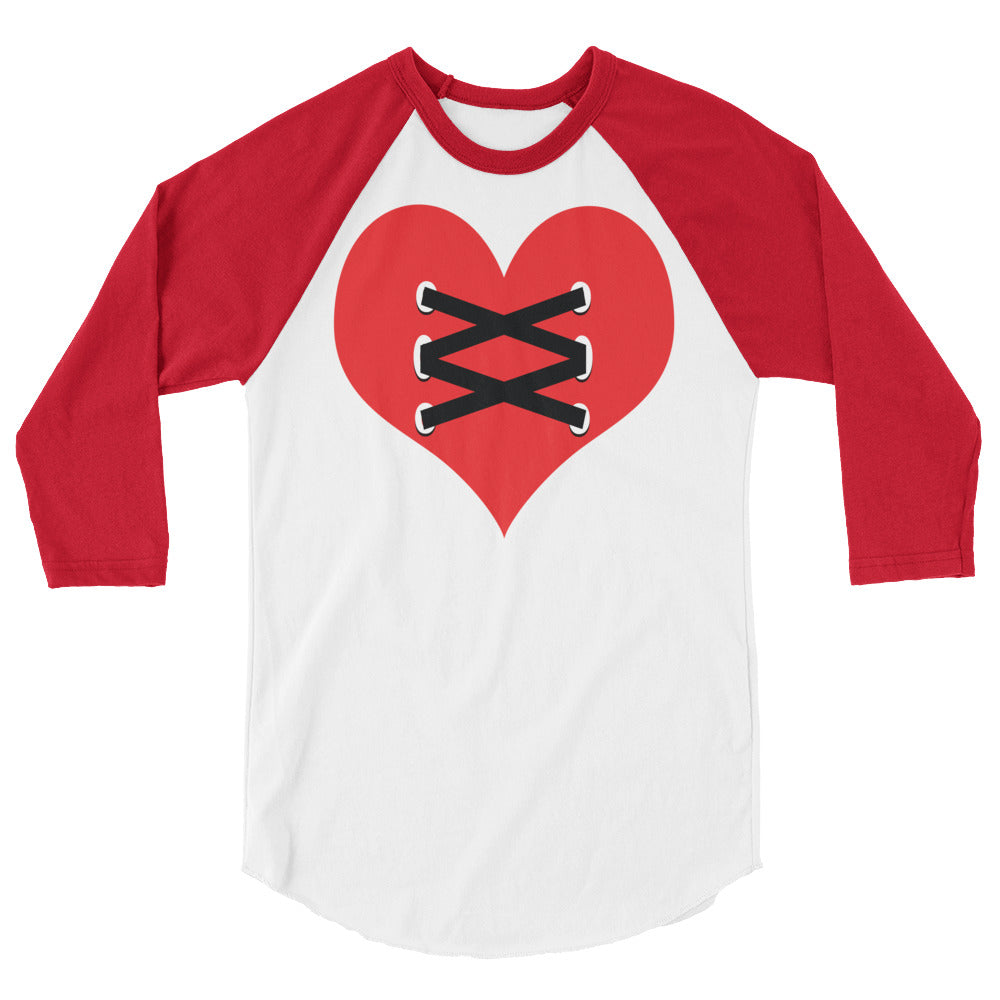 Love Fights 3/4 Sleeve Raglan Unisex Shirt