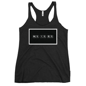 MS IS BS Women's Racerback Tank